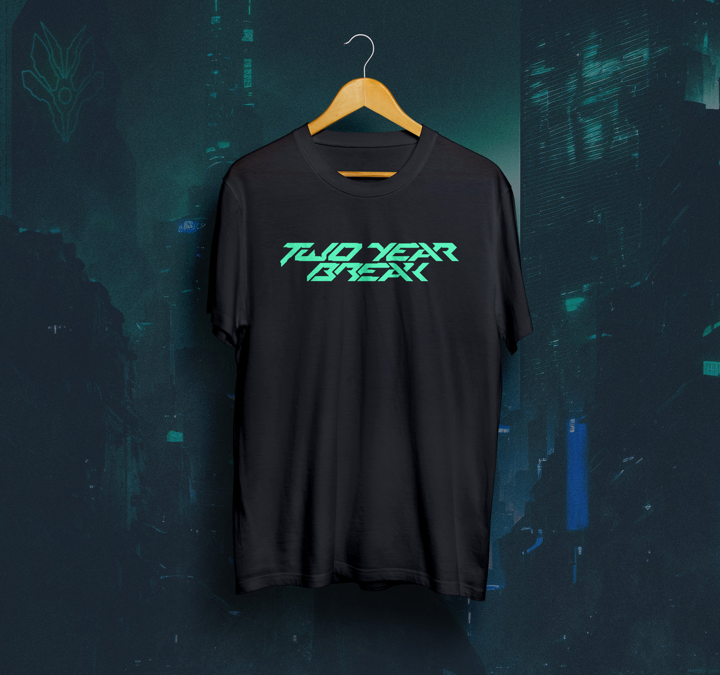 New Logo T-Shirt (Black Tee, Green Logo)
