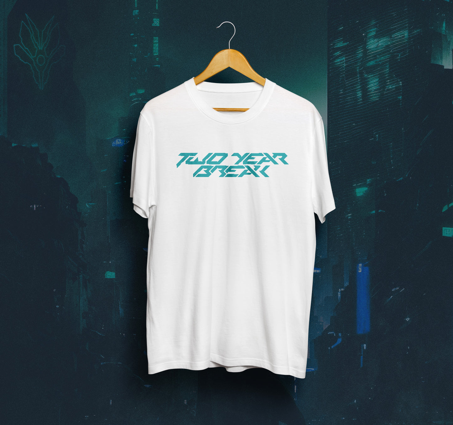 New Logo T-Shirt (White Tee, Teal Logo)